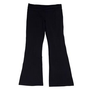 Lululemon Groove Pant 12‎ Black Flare Leg Yoga Athletic Mid Rise Athleisure